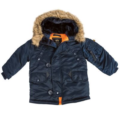 Фото детской куртки Аляска Youth N-3B Parka, цвет синий