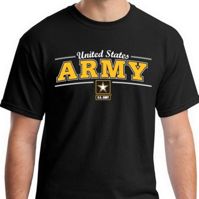 Фото футболки Армии США United States Army Logo Black Tee
