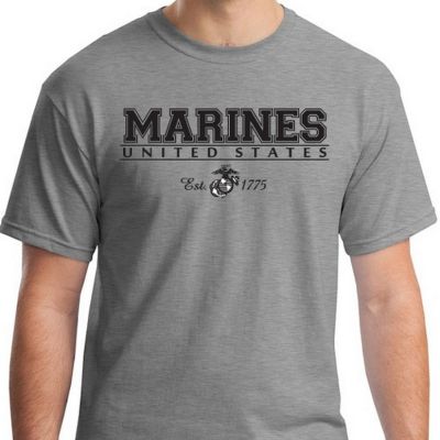 Фото футболки Морской Пехоты США United States Marines With Logo & Date Tee