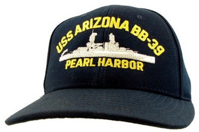 Фото бейсболки линкора USS Arizona BB-39 Pearl Harbor