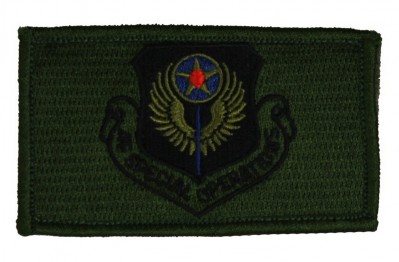 Фото нашивки из двух частей на липучке AF Special Operations 2 Piece Attach Patch 2 Х 3
