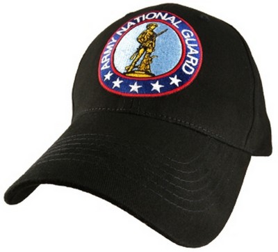 Фото Бейсболки Национальной Гвардии Армии США Army National Guard Black Cap