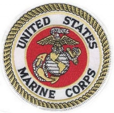 Фото нашивки United States Marine White Patch