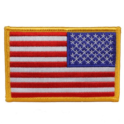 Фото НАШИВКИ REVERSED AMERICAN FLAG PATCH 3 1/2