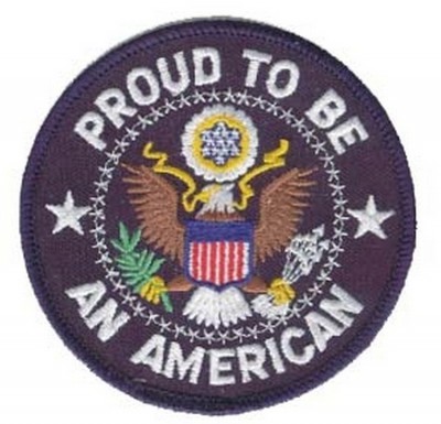 ФОТО НАШИВКИ PROUD TO BE AN AMERICAN PATCH (3.5