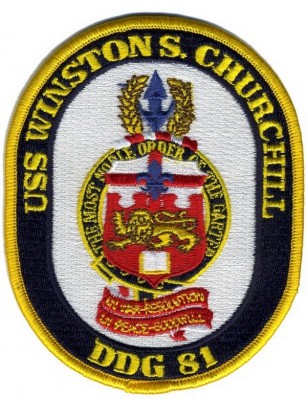 ФОТО НАШИВКИ USS WINSTON S. CHURCHILL DDG 81 PATCH (4