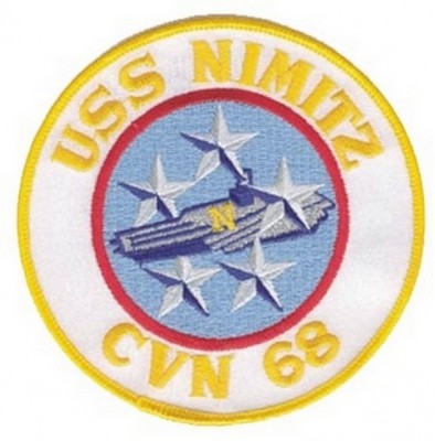 ФОТО НАШИВКИ USS NIMITZ CVN-68 PATCH 4 1/2
