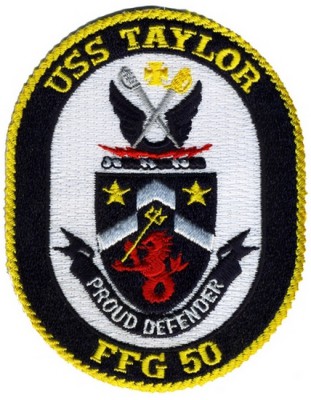 Картинка нашивки USS TAYLOR FFG 50 PATCH