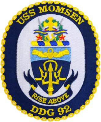 Фото нашивки эскадренного миноносца USS Momsen DDG-92