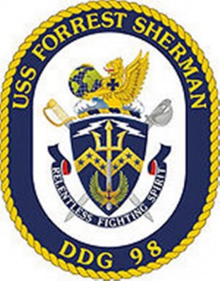 Фото нашивки USS Forrest Sherman