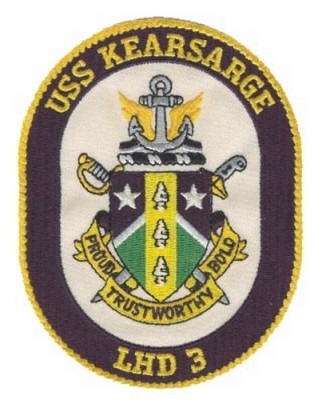 Фото нашивки Десантного Корабля ВМС США USS Kearsarge LHD-3