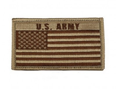 Фото нашивки US Army with Flag Tan Patch