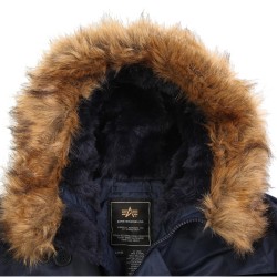 Фото капюшона куртки Аляска Alpha Industries N-3B Parka, цвет синий