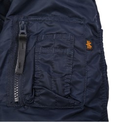 Фото кармана-пенала на куртке Аляска Alpha Industries N-3B Parka, цвет синий