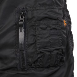 Фото кармана-пенала куртки Аляска Alpha Industries N-3B Parka, цвет черный