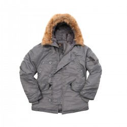 Куртка Аляска Alpha Industries N-3B Parka цвета вороненый метал