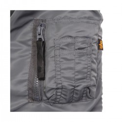 Куртка Аляска Alpha Industries N-3B Parka, вид рукава, цвет вороненый метал