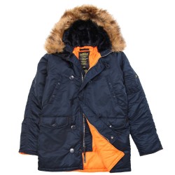 Фото Slim Fit N-3B Parka, цвет синий, вид спереди