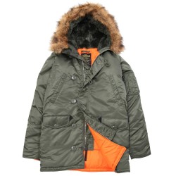 Фото Slim Fit N-3B Parka оливковый