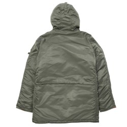 Фото куртки сзади Slim Fit N-3B Parka Sage