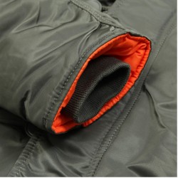 Slim Fit N-3B Parka Sage с манжетом в рукаве