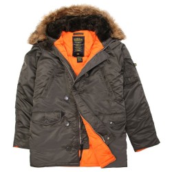 Slim Fit N-3B Parka фото цвет серый
