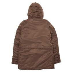 Цвет коричневый Slim Fit N-3B Parka вид сзади