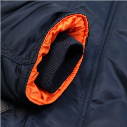 Фото манжета куртки Slim Fit N-3B Parka, цвет синий