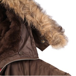 Фото капюшона Slim Fit N-3B Parka цвет коричневый