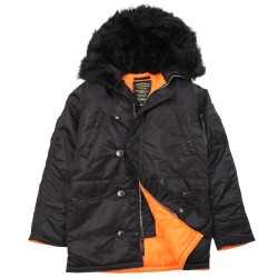 Фото куртки Slim Fit N-3B Parka, цвет черный