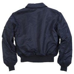 Фото куртки CWU 45/P Flight Jaket, вид сзади, цвет синий