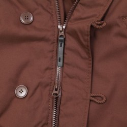 Фото молнии на куртке Altitude N-3B Parka цвет коричневый
