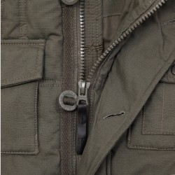 Фото молнии куртки Boss Jacket, цвет оливковый