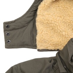 Фото капюшона куртки Boss Jacket, цвет оливковый