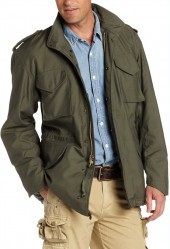 Фото куртки Alpha Industries M-65 Field Coat в реальности, цвет оливковый