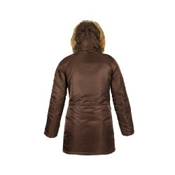 Фото куртки N-3B Women Parka, цвет коричневый, вид сзади