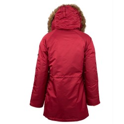Фото куртки N-3B Women Parka, цвет красный, вид сзади