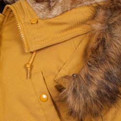 Фото капюшона куртки Altitude Women Parka, цвет желтый (Tumbleweed)