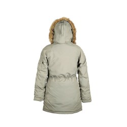 Фото куртки Altitude Women Parka, цвет зеленый (Alaska Green), вид сзади