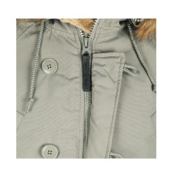 Фото молнии куртки Altitude Women Parka, цвет зеленый (Alaska Green)