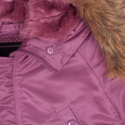 Фото капюшона детской куртки Аляска Youth N-3B Parka, цвет розовый