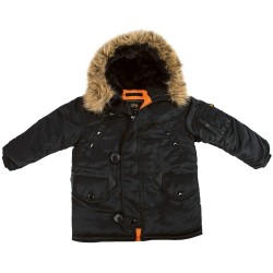 Фото детской куртки Аляска Youth N-3B Parka, цвет черный