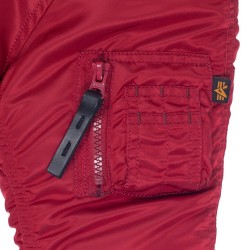 Фото кармана-пенала детской куртки Аляска Youth N-3B Parka, цвет красный