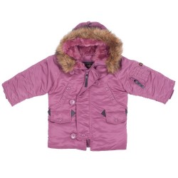 Фото детской куртки Аляска Youth N-3B Parka, цвет розовый