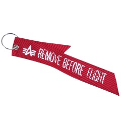 Фото ленточки Remove Before Flight к курточке MA-1 цвет бордовый
