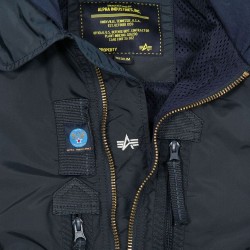 Фото молнии куртки Liquid Racer Flight Jacket, цвет синий