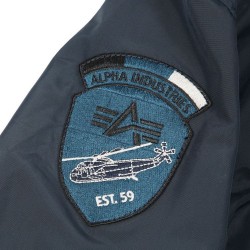 Фото нашивки на куртке Liquid Racer Flight Jacket, цвет синий