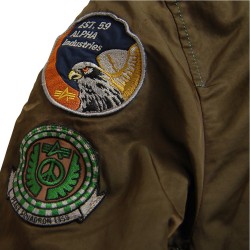 Фото нашивки куртки CWU Pilot Jacket, цвет коричневый