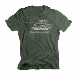 Фото футболки Alpha Industries M4A2 SHERMAN VC FIREFLY T-SHIRT, цвет оливковый