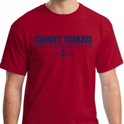 Фото футболки Береговой Охраны США United States Coast Guard Tee, цвет красный